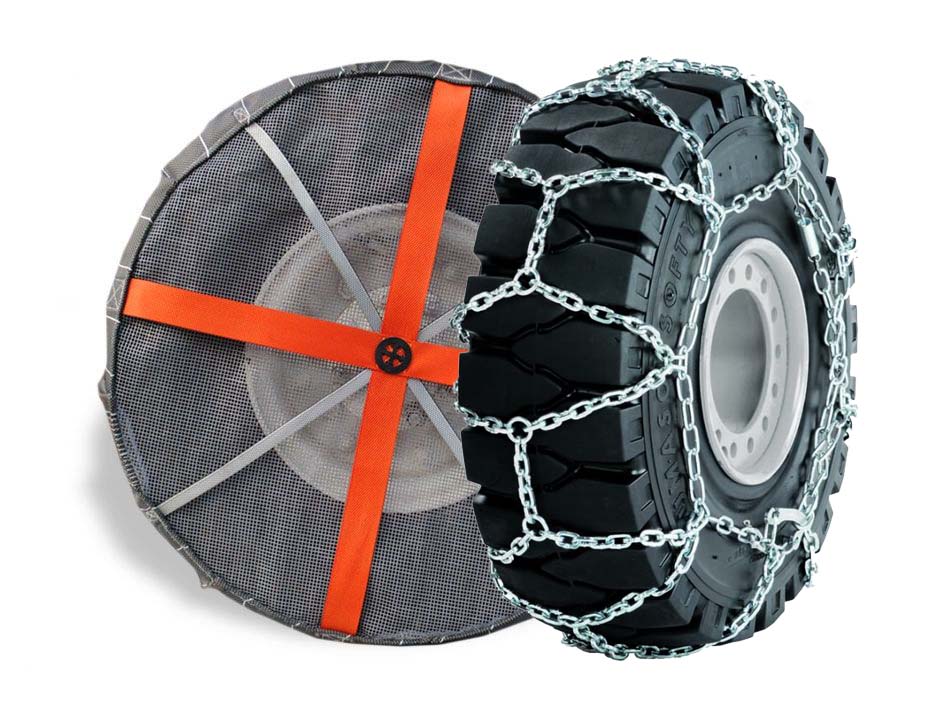 AutoSocks für Gabelstapler-Reifen