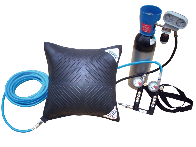 Hochdruck-Hebekissen, Zum Anheben von schwierigen Lasten