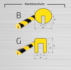 Flexibler Warn- und Prallschutz