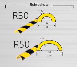 Flexibler Warn- und Prallschutz